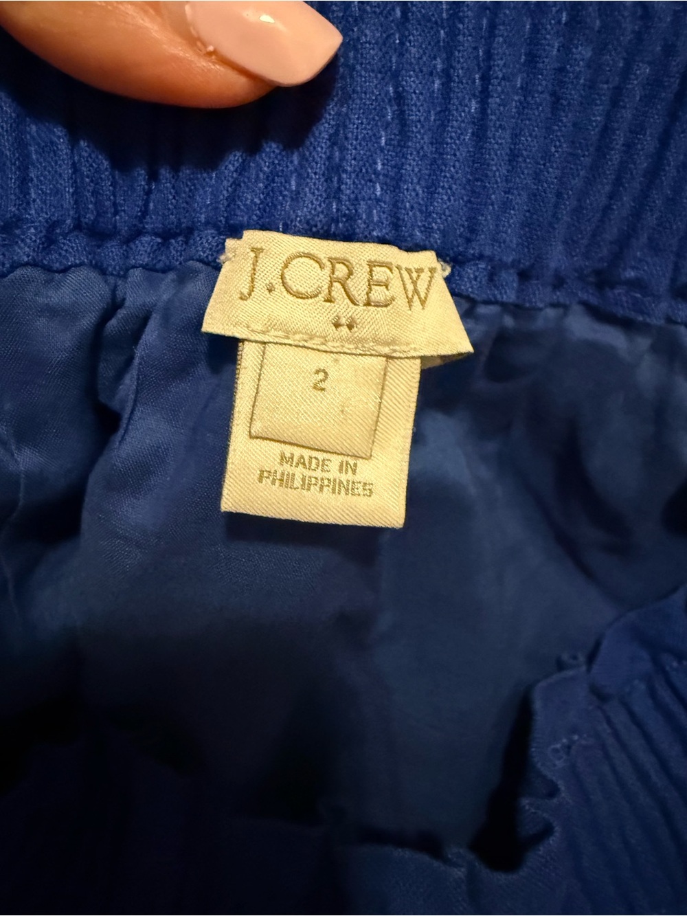 J. Crew Cobalt Blue Mini Skirt with Elastic Waist - Picture 5 of 6